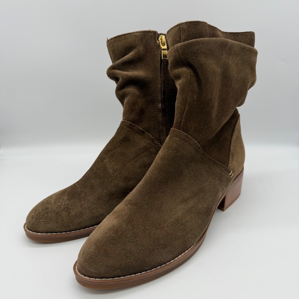 Lucca Lane Donny Brown Suede Slouch Ankle Boots 8M LLF18-60037-015-138 Boho